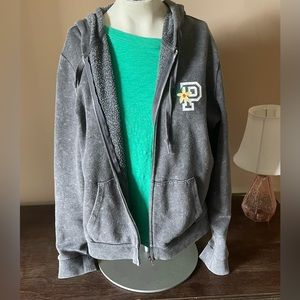 VS Pink Grey Floral Print Hoodie